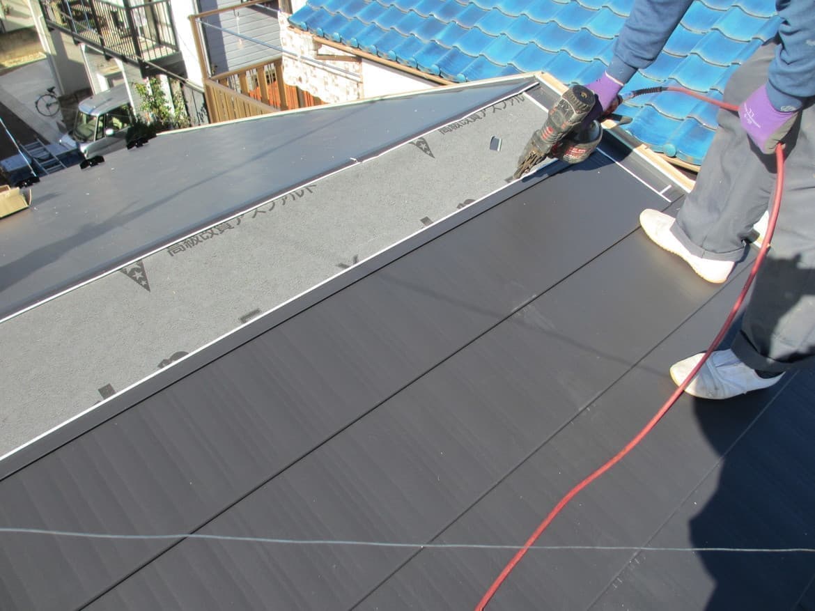 越谷　外壁　屋根葺き替え