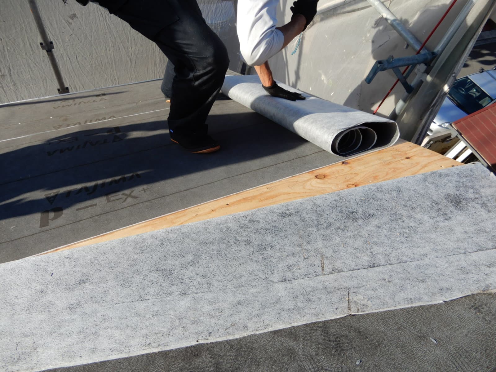 越谷　屋根工事　ルーフィング