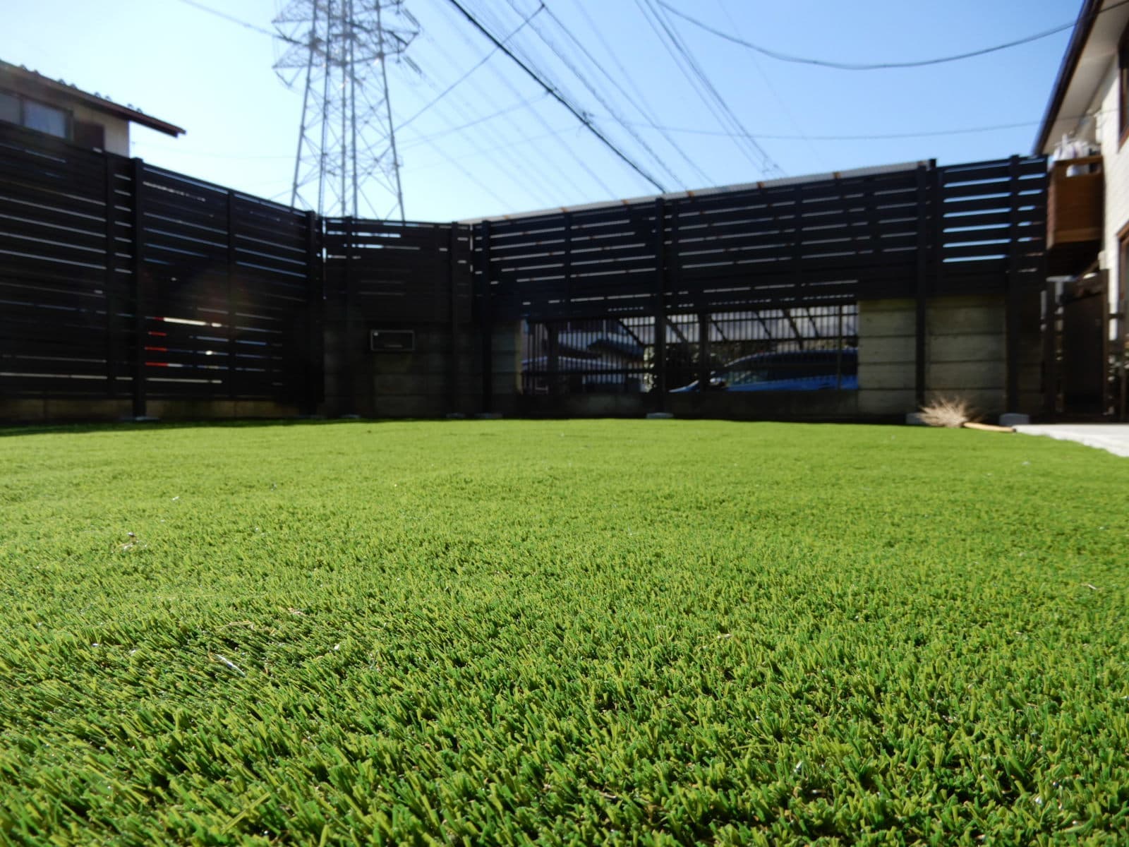みやび住宅環境　人工芝　施工写真