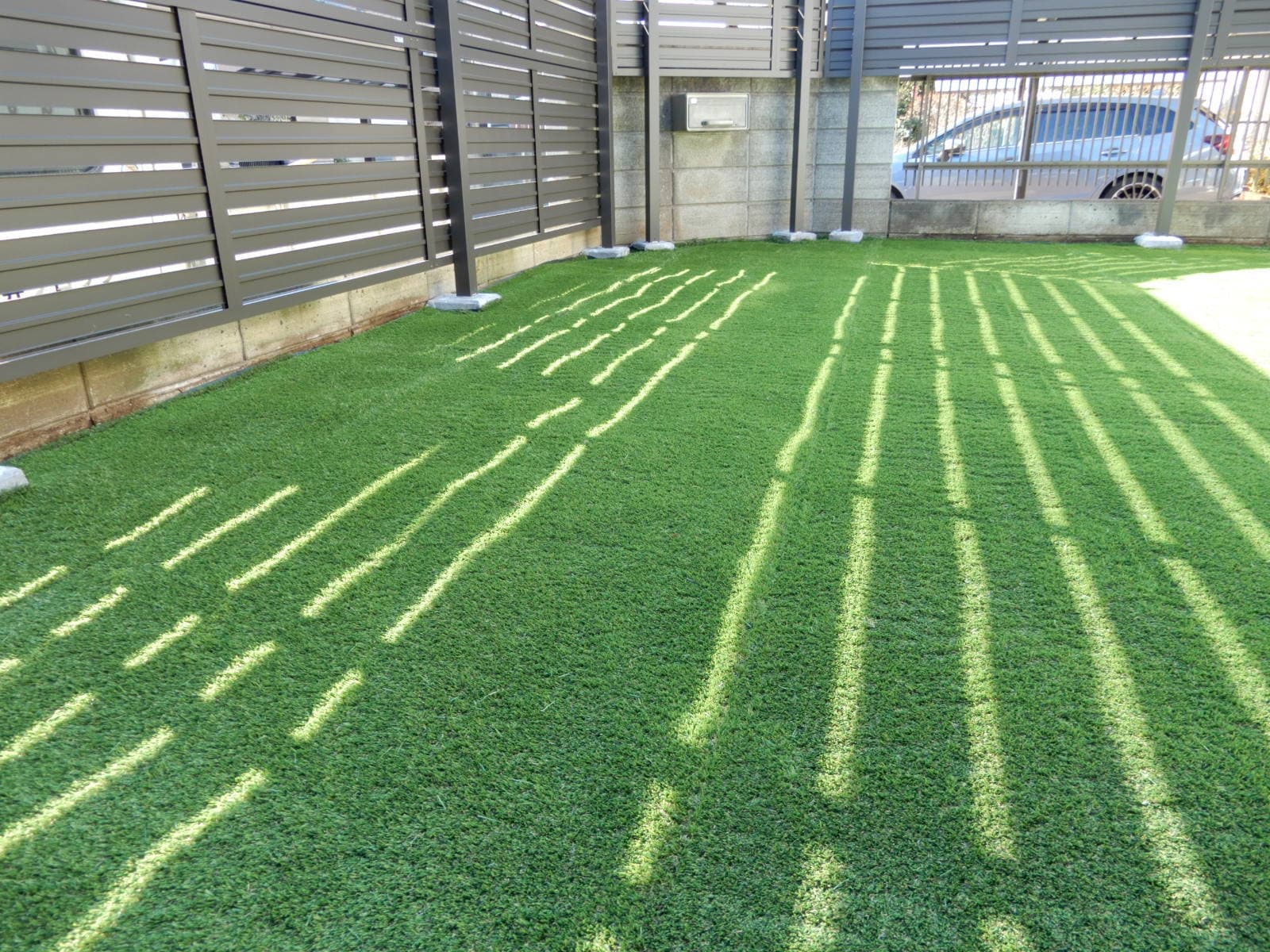 人工芝　完成写真